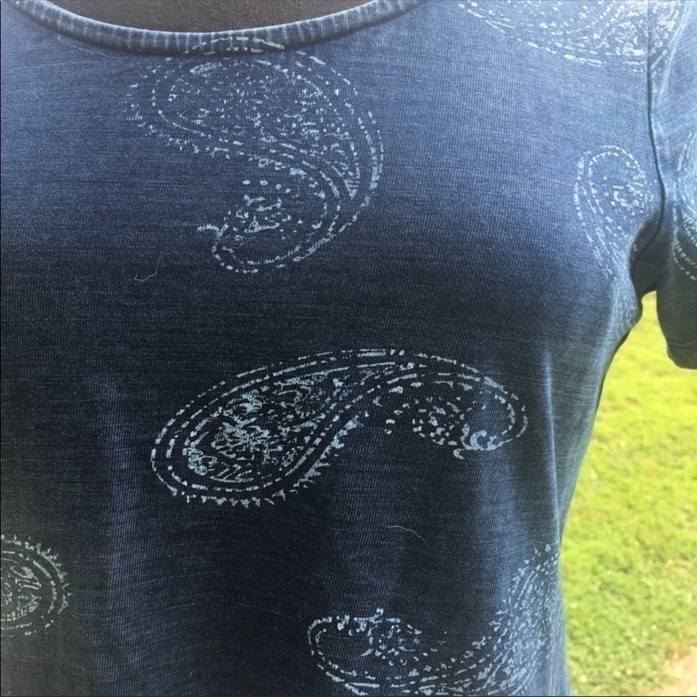 Lucky 🍀 Brand Navy with paisley print top - Picture 4 of 7